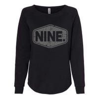 9th Birthday Of Boy Or Girl 9 Years Old Nine Womens California Wash Sweatshirt