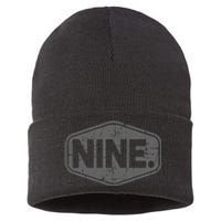 9th Birthday Of Boy Or Girl 9 Years Old Nine Sustainable Knit Beanie