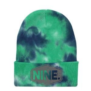 9th Birthday Of Boy Or Girl 9 Years Old Nine Tie Dye 12in Knit Beanie