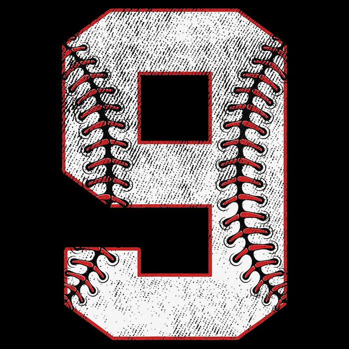 9th Birthday party Nine 9 Year Old Baseball Bday Cooling Performance Crew T-Shirt