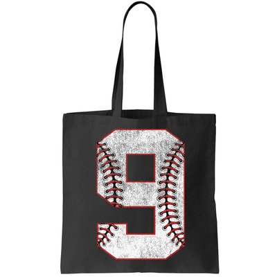 9th Birthday party Nine 9 Year Old Baseball Bday Bag