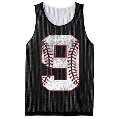 9th Birthday party Nine 9 Year Old Baseball Bday Mesh Reversible Basketball Jersey Tank