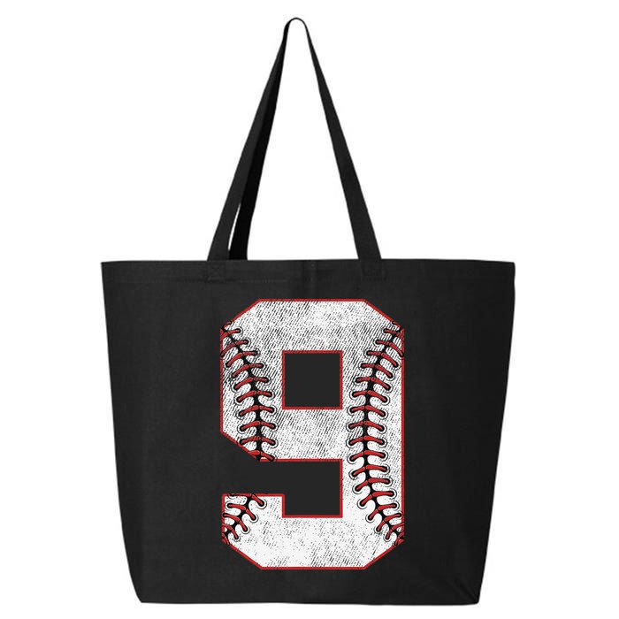 9th Birthday party Nine 9 Year Old Baseball Bday 25L Jumbo Tote