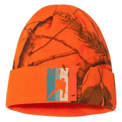 9th Birthday Retro Ice Hockey 9 Years Old Boy Girl Kati Licensed 12" Camo Beanie