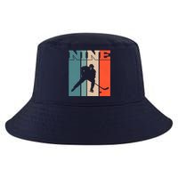 9th Birthday Retro Ice Hockey 9 Years Old Boy Girl Cool Comfort Performance Bucket Hat