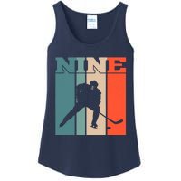 9th Birthday Retro Ice Hockey 9 Years Old Boy Girl Ladies Essential Tank