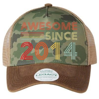 9yr BDay Son Boy Funny 2014 9th 9 Year Old Birthday Legacy Tie Dye Trucker Hat