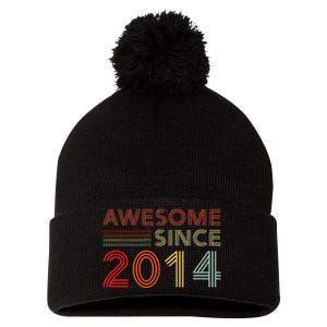 9yr BDay Son Boy Funny 2014 9th 9 Year Old Birthday Pom Pom 12in Knit Beanie