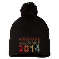 9yr BDay Son Boy Funny 2014 9th 9 Year Old Birthday Pom Pom 12in Knit Beanie