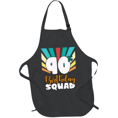 90th Birthday Squad 90 Years Old Apron