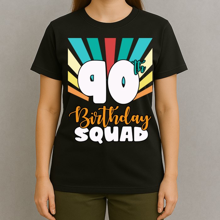 90th Birthday Squad 90 Years Old T-Shirt