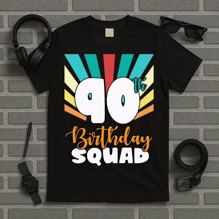 90th Birthday Squad 90 Years Old T-Shirt