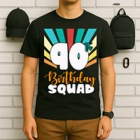 90th Birthday Squad 90 Years Old T-Shirt