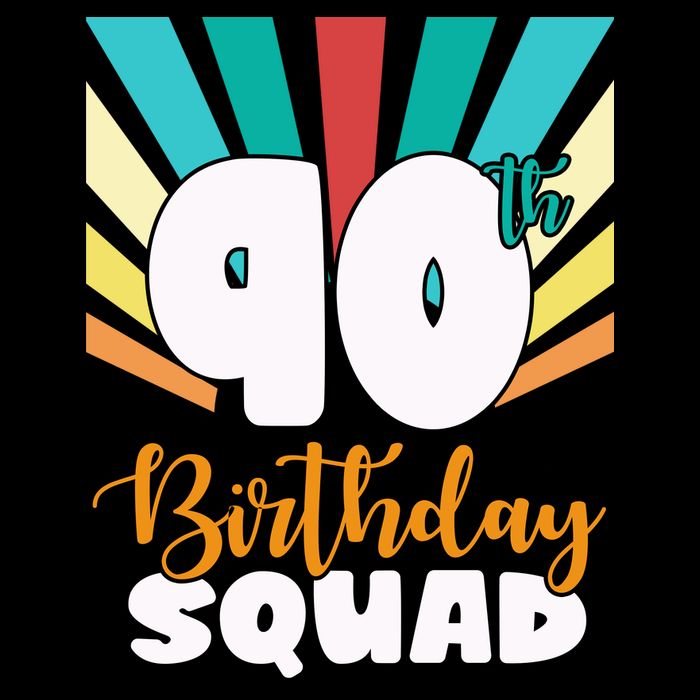 90th Birthday Squad 90 Years Old T-Shirt