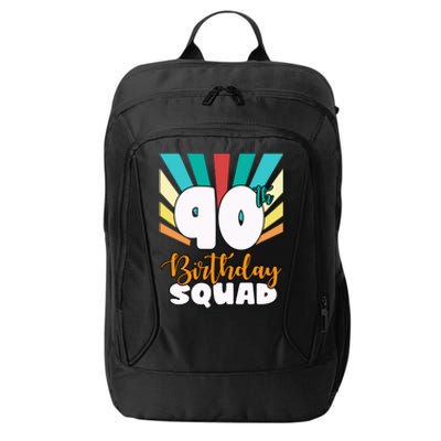 90th Birthday Squad 90 Years Old City Backpack