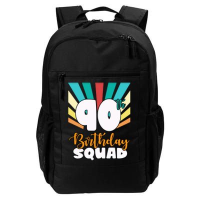 90th Birthday Squad 90 Years Old Daily Commute Backpack