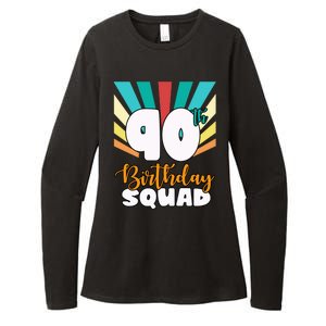 90th Birthday Squad 90 Years Old Womens CVC Long Sleeve Shirt