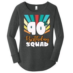 90th Birthday Squad 90 Years Old Women's Perfect Tri Tunic Long Sleeve Shirt