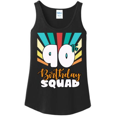 90th Birthday Squad 90 Years Old Ladies Essential Tank