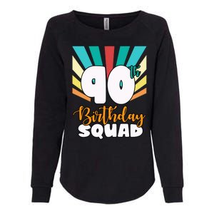 90th Birthday Squad 90 Years Old Womens California Wash Sweatshirt