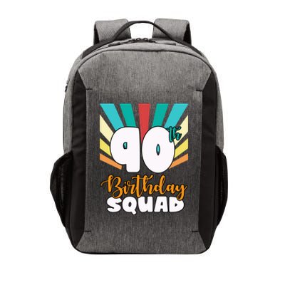 90th Birthday Squad 90 Years Old Vector Backpack