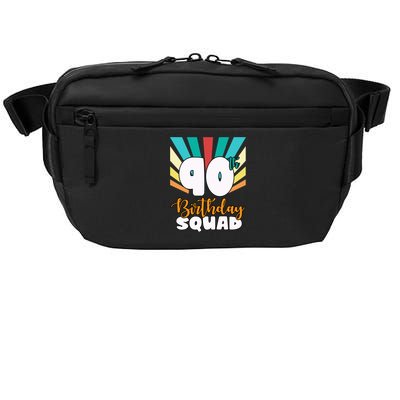 90th Birthday Squad 90 Years Old Crossbody Pack