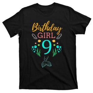 9th Birthday This Mermaid Is 9 Years Old T-Shirt