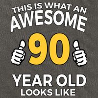 90th Birthday T Funny 90 Years Old Gifts Cotton Canvas Backpack