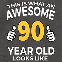 90th Birthday T Funny 90 Years Old Gifts Vector Backpack