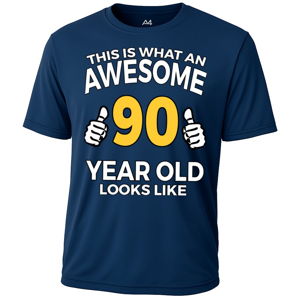 90th Birthday T Funny 90 Years Old Gifts Cooling Performance Crew T-Shirt