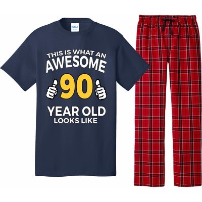 90th Birthday T Funny 90 Years Old Gifts Pajama Set