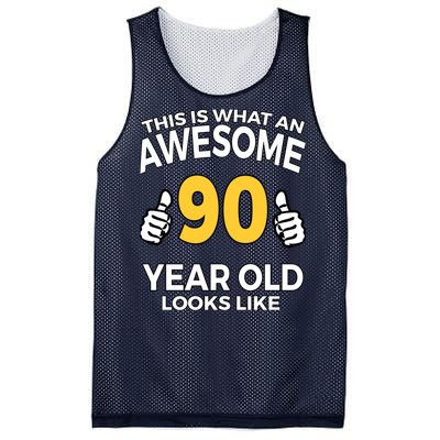 90th Birthday T Funny 90 Years Old Gifts Mesh Reversible Basketball Jersey Tank