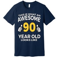 90th Birthday T Funny 90 Years Old Gifts Premium T-Shirt