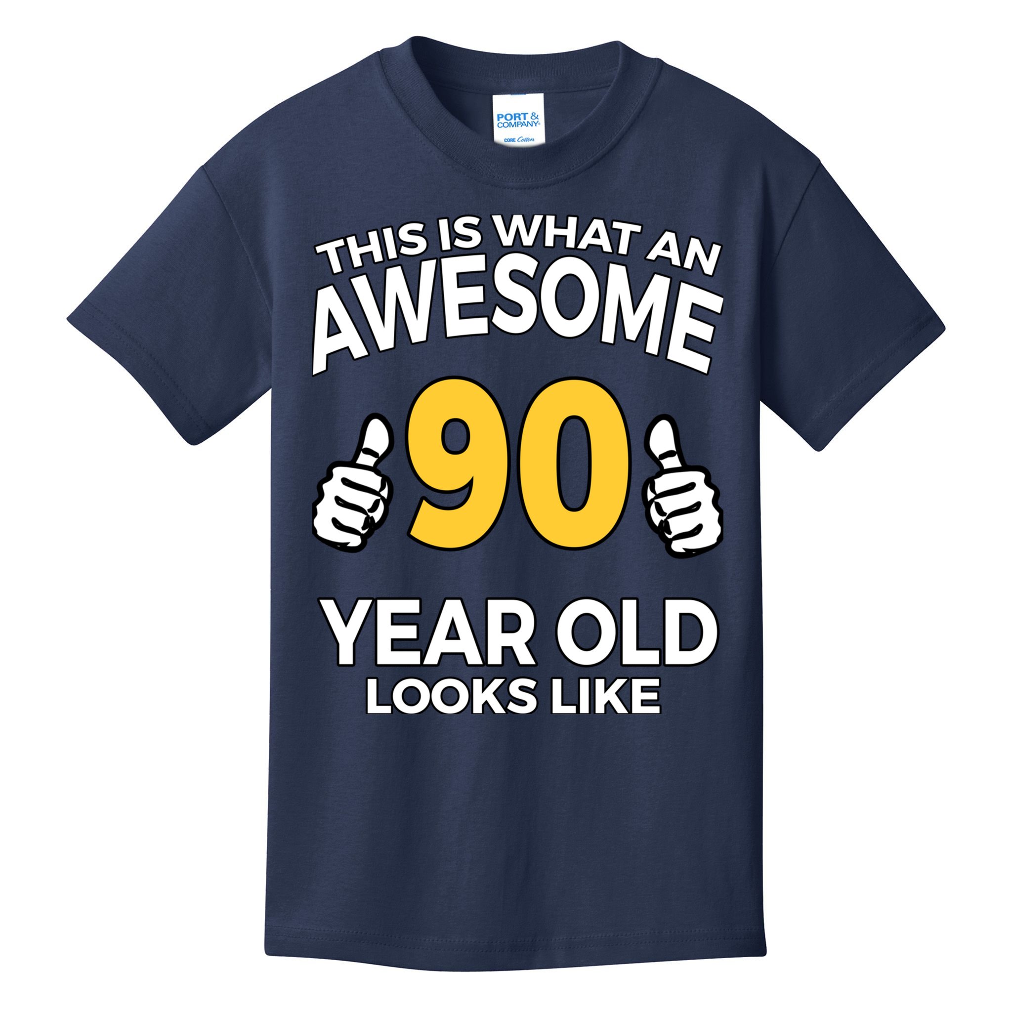 90th Birthday T Funny 90 Years Old Gifts Kids T-Shirt