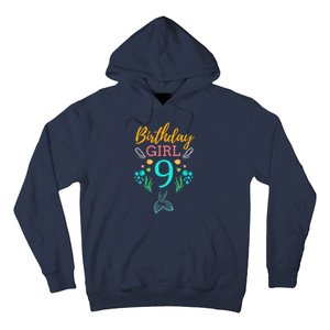 9th Birthday This Mermaid Is 9 Years Old Hoodie