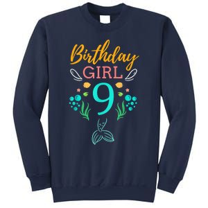 9th Birthday This Mermaid Is 9 Years Old Sweatshirt