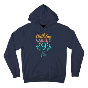 9th Birthday This Mermaid Is 9 Years Old Tall Hoodie