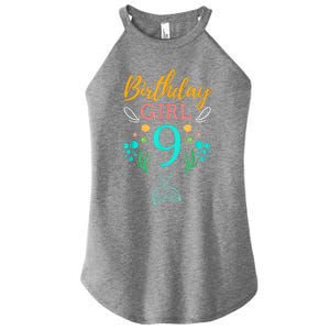 9th Birthday This Mermaid Is 9 Years Old Women's Perfect Tri Rocker Tank