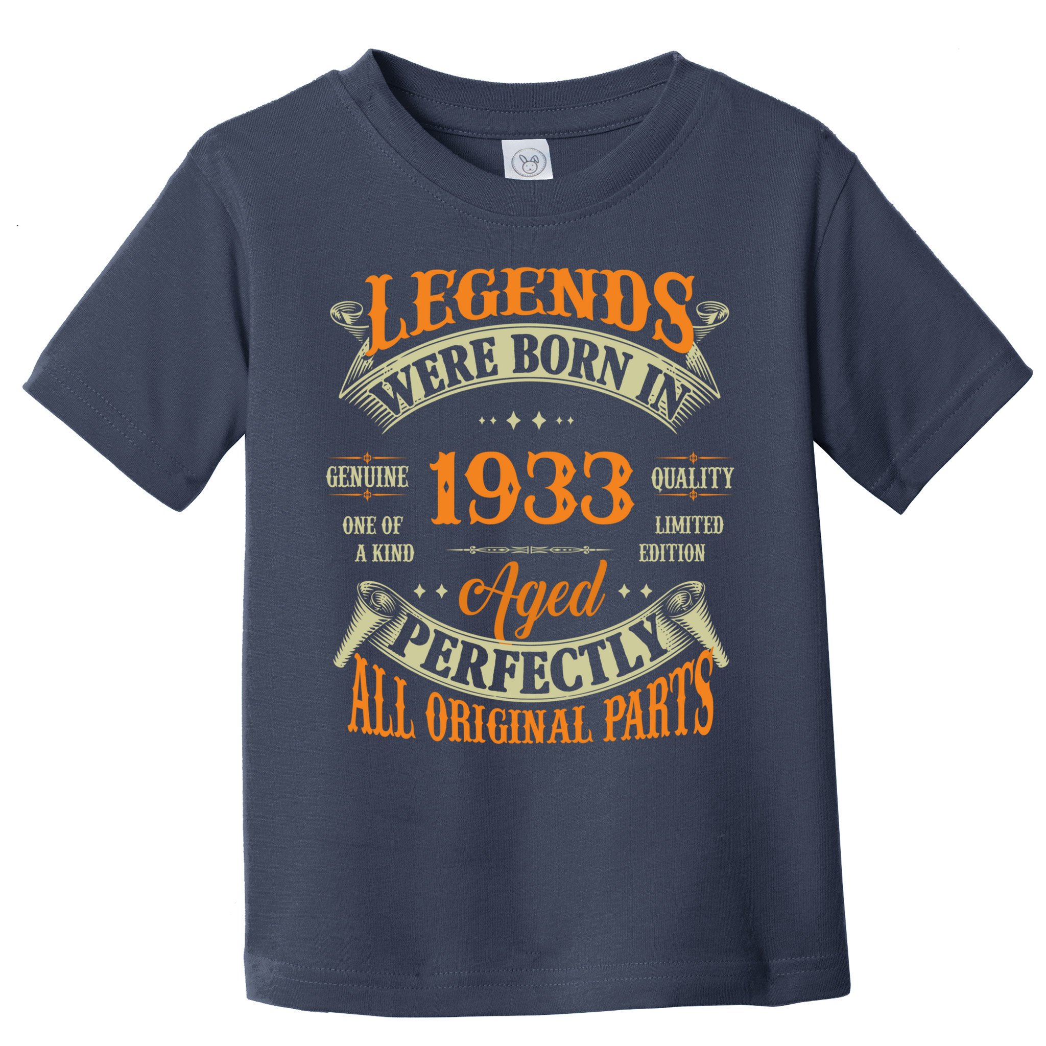 90th Birthday Tee Vintage Legends Born In 1933 90 Years Old Toddler T-Shirt