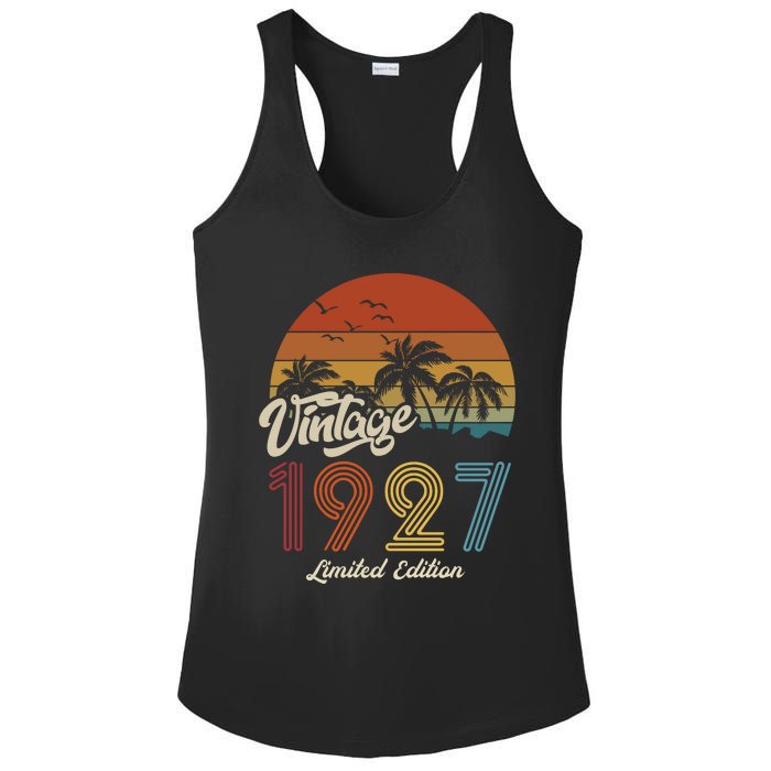 96th Birthday Vintage Limited Edition 1927 Ladies PosiCharge Competitor Racerback Tank