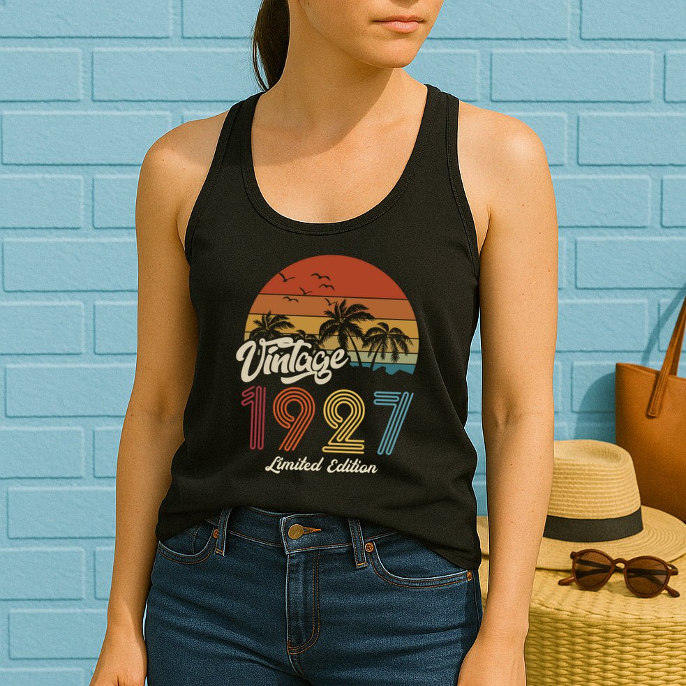 96th Birthday Vintage Limited Edition 1927 Womens Tank Top