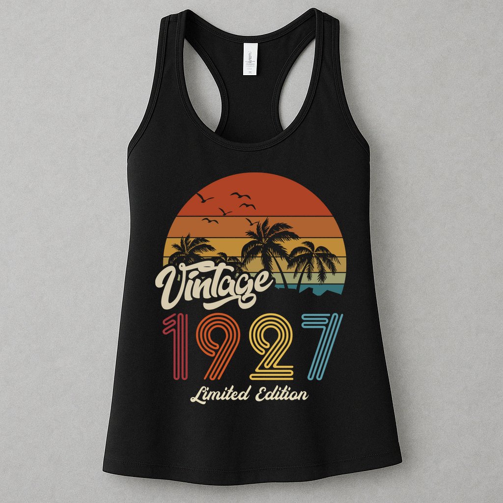 96th Birthday Vintage Limited Edition 1927 Womens Tank Top