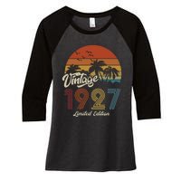 96th Birthday Vintage Limited Edition 1927 Women's Tri-Blend 3/4-Sleeve Raglan Shirt