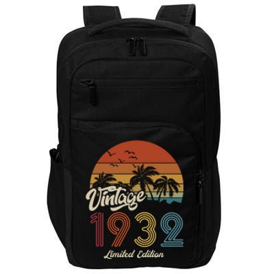 91st Birthday Vintage Limited Edition 1932 Impact Tech Backpack