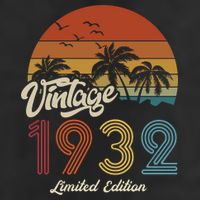 91st Birthday Vintage Limited Edition 1932 Trucker Hat