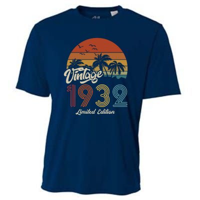 91st Birthday Vintage Limited Edition 1932 Cooling Performance Crew T-Shirt