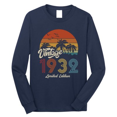 91st Birthday Vintage Limited Edition 1932 Long Sleeve Shirt