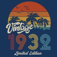 91st Birthday Vintage Limited Edition 1932 Visor
