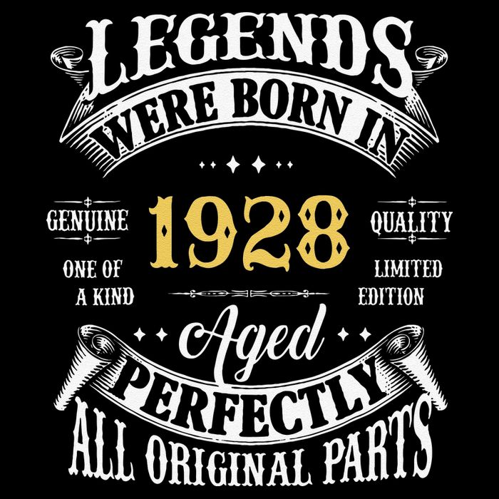 95th Birthday Vintage Legends Born In 1928 95 Years Old Bucket Hat
