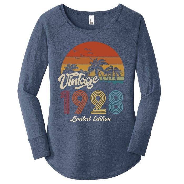 95th Birthday Vintage Limited Edition 1928 Women's Perfect Tri Tunic Long Sleeve Shirt